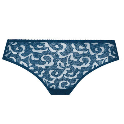 Empreinte Leia Brief in Bleu Ocean 03224-Panties-Empreinte-Bleu Ocean-Small-Anna Bella Fine Lingerie, Reveal Your Most Gorgeous Self!