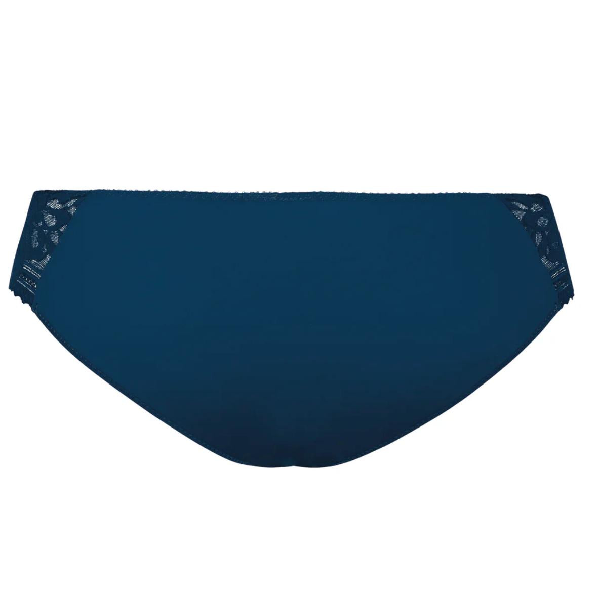 Empreinte Leia Brief in Bleu Ocean 03224-Panties-Empreinte-Bleu Ocean-Small-Anna Bella Fine Lingerie, Reveal Your Most Gorgeous Self!