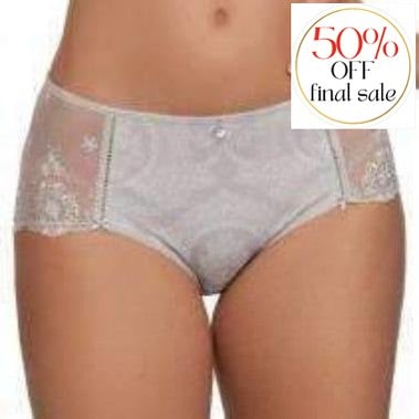 Empreinte Lilly Rose Shorty 0282-Panties-Empreinte-Argent-Small-Anna Bella Fine Lingerie, Reveal Your Most Gorgeous Self!