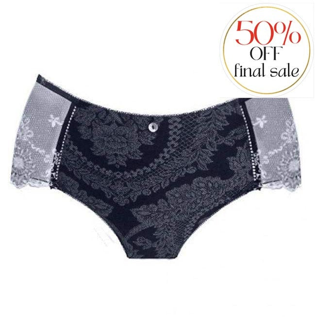 Empreinte Lilly Rose Shorty 0282-Panties-Empreinte-Argent-Small-Anna Bella Fine Lingerie, Reveal Your Most Gorgeous Self!