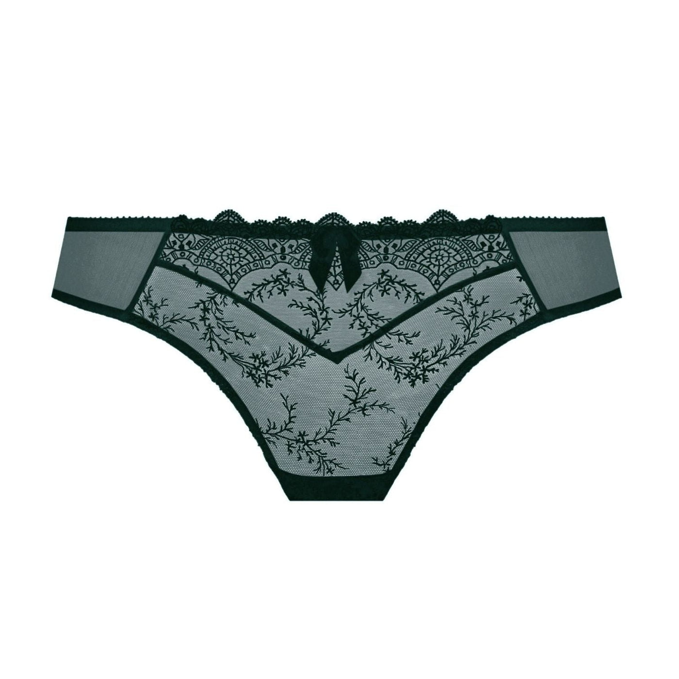  Empreinte Women's Louise Lace Thong Panty, 01184, Sequoia, S :  Clothing, Shoes & Jewelry