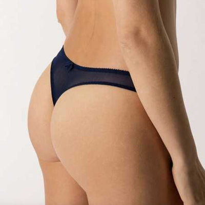 Empreinte Louise Thong in Marine 01184-Anna Bella Fine Lingerie-Marine-XSmall-