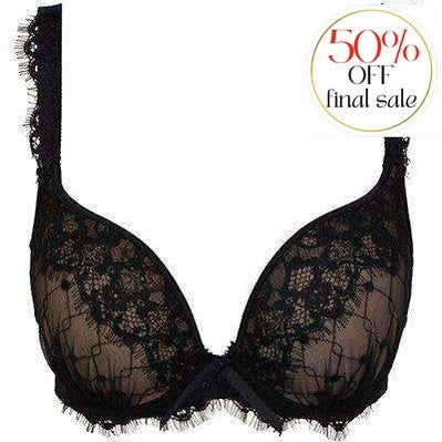 Empreinte Marlene Moulded Plunge 31138-Bras-Empreinte-Noir-32-E-Anna Bella Fine Lingerie, Reveal Your Most Gorgeous Self!