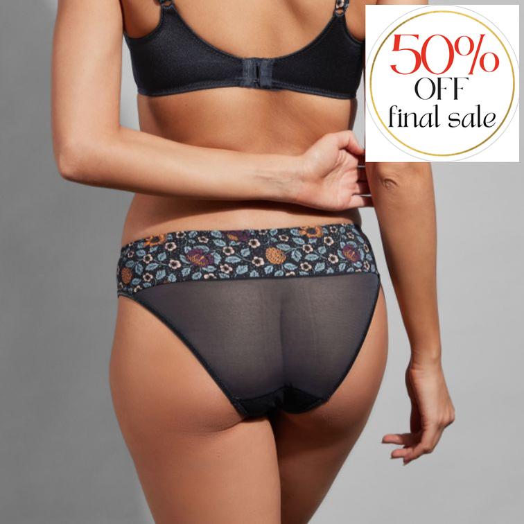 Empreinte Melody Brief in Flower 13386-Panties-Empreinte-Flower-Large-Anna Bella Fine Lingerie, Reveal Your Most Gorgeous Self!