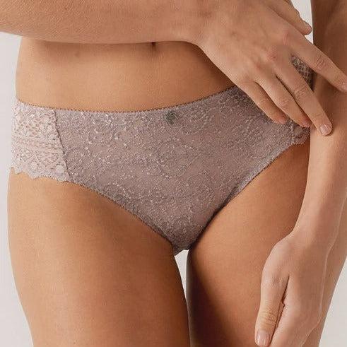 Empreinte Melody Brief in Rose The' 13386-Panties-Empreinte-Rose The-Small-Anna Bella Fine Lingerie, Reveal Your Most Gorgeous Self!