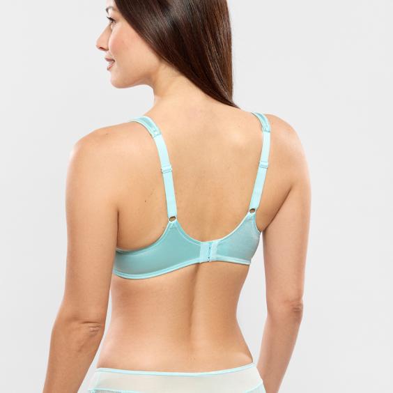 Empreinte Melody Low Neck Bra 0786 in Aqua-Bras-Empreinte-Aqua-32-D-Anna Bella Fine Lingerie, Reveal Your Most Gorgeous Self!