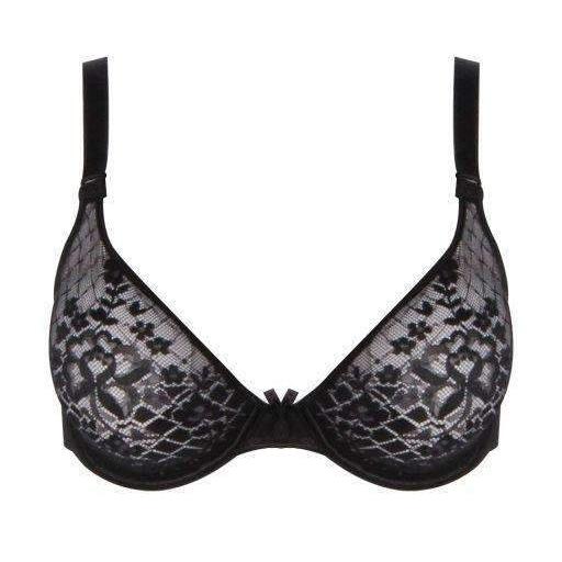Empreinte Melody Plunge 1486-Bras-Empreinte-Black-30-D-Anna Bella Fine Lingerie, Reveal Your Most Gorgeous Self!
