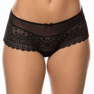 Empreinte Melody Shorty 12286-Panties-Empreinte-Noir-Small-Anna Bella Fine Lingerie, Reveal Your Most Gorgeous Self!