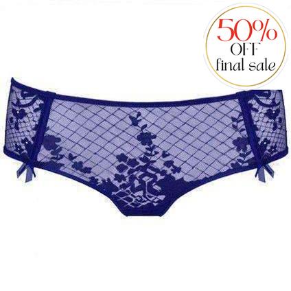 Empreinte Melody Shorty 1286-Panties-Empreinte-Indigo-Small-Anna Bella Fine Lingerie, Reveal Your Most Gorgeous Self!
