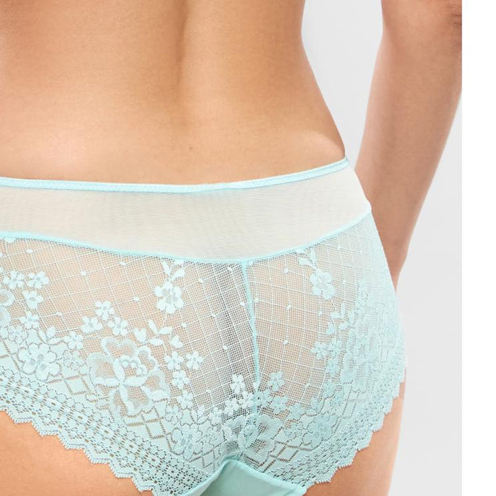 Empreinte Melody Shorty in Aqua 12286-Panties-Empreinte-Aqua-XSmall-Anna Bella Fine Lingerie, Reveal Your Most Gorgeous Self!