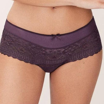 Empreinte Melody Shorty in Burgundy 12286-Anna Bella Fine Lingerie-Burgundy-XSmall-