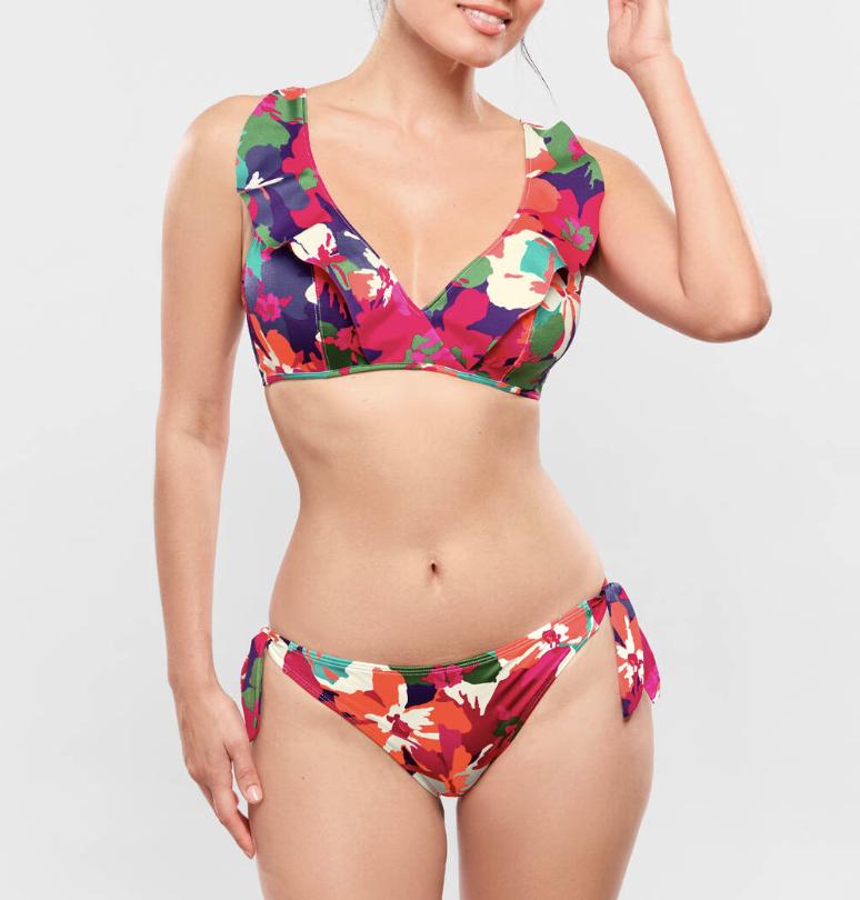Empreinte Nectar Side Tie Bikini Bottom 2661CPS-Anna Bella Fine Lingerie-Nectar Print-XSmall-