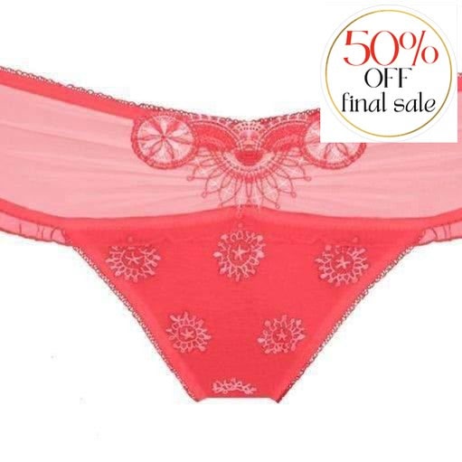 Empreinte Paris Brief 03141-Panties-Empreinte-Corail-Small-Anna Bella Fine Lingerie, Reveal Your Most Gorgeous Self!