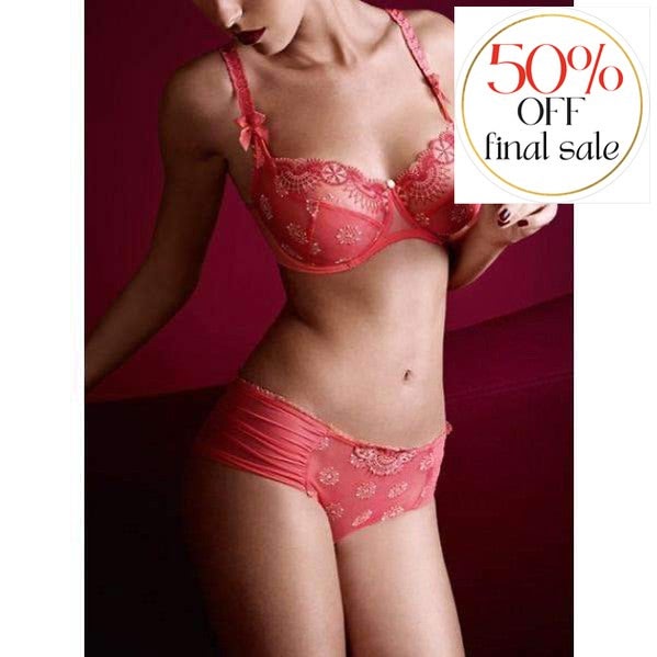 Empreinte Paris Brief 03141-Panties-Empreinte-Corail-Small-Anna Bella Fine Lingerie, Reveal Your Most Gorgeous Self!