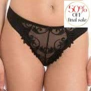 Empreinte Thalia Thong Noir 0156-Panties-Empreinte-Noir-XSmall-Anna Bella Fine Lingerie, Reveal Your Most Gorgeous Self!