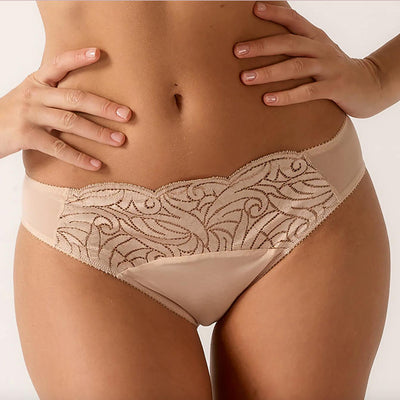 Empreinte Verity Bikini Brief 03173-Panties-Empreinte-Blush-Medium-Anna Bella Fine Lingerie, Reveal Your Most Gorgeous Self!