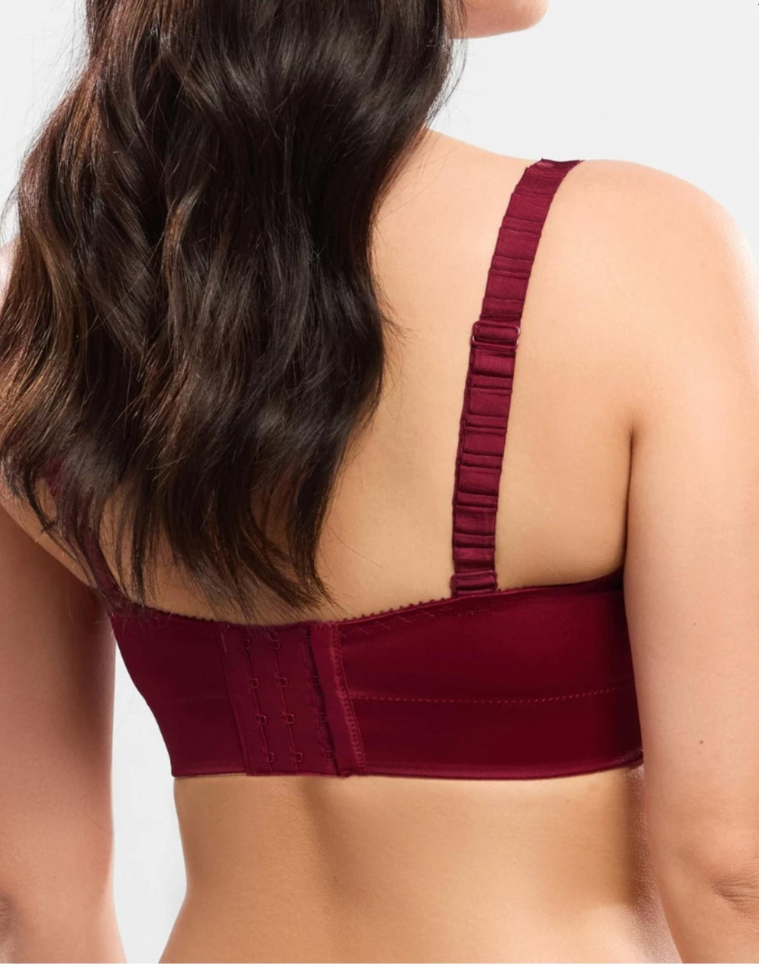 Empriente Agathe Bustier Bra in Amarante 11204-Bras-Empreinte-Amarante-30-E-Anna Bella Fine Lingerie, Reveal Your Most Gorgeous Self!