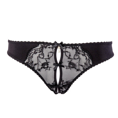 Escora Celina Hebe String Ouvert 4529/E232/467-Panties-Escora-Black-XSmall-Anna Bella Fine Lingerie, Reveal Your Most Gorgeous Self!