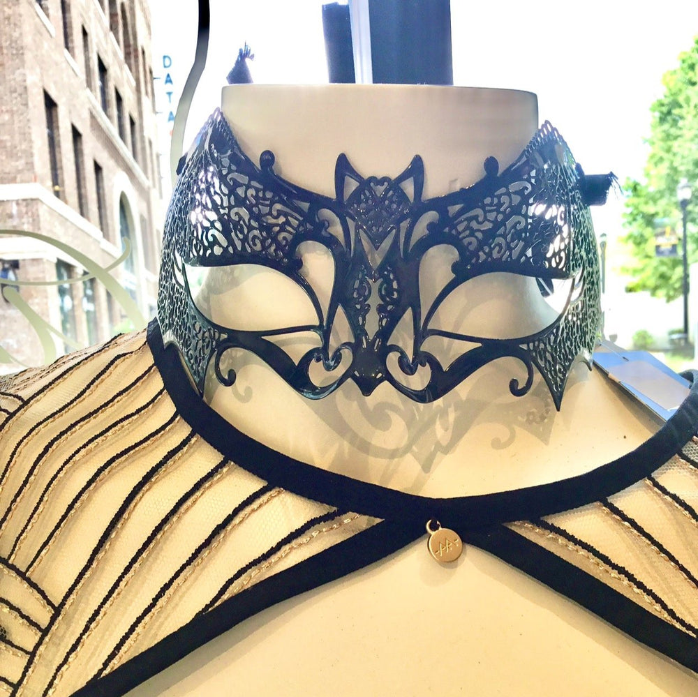 Escora Pipistrello Mask 0279/E247/400-Seductive Accessories-Escora-Anna Bella Fine Lingerie, Reveal Your Most Gorgeous Self!