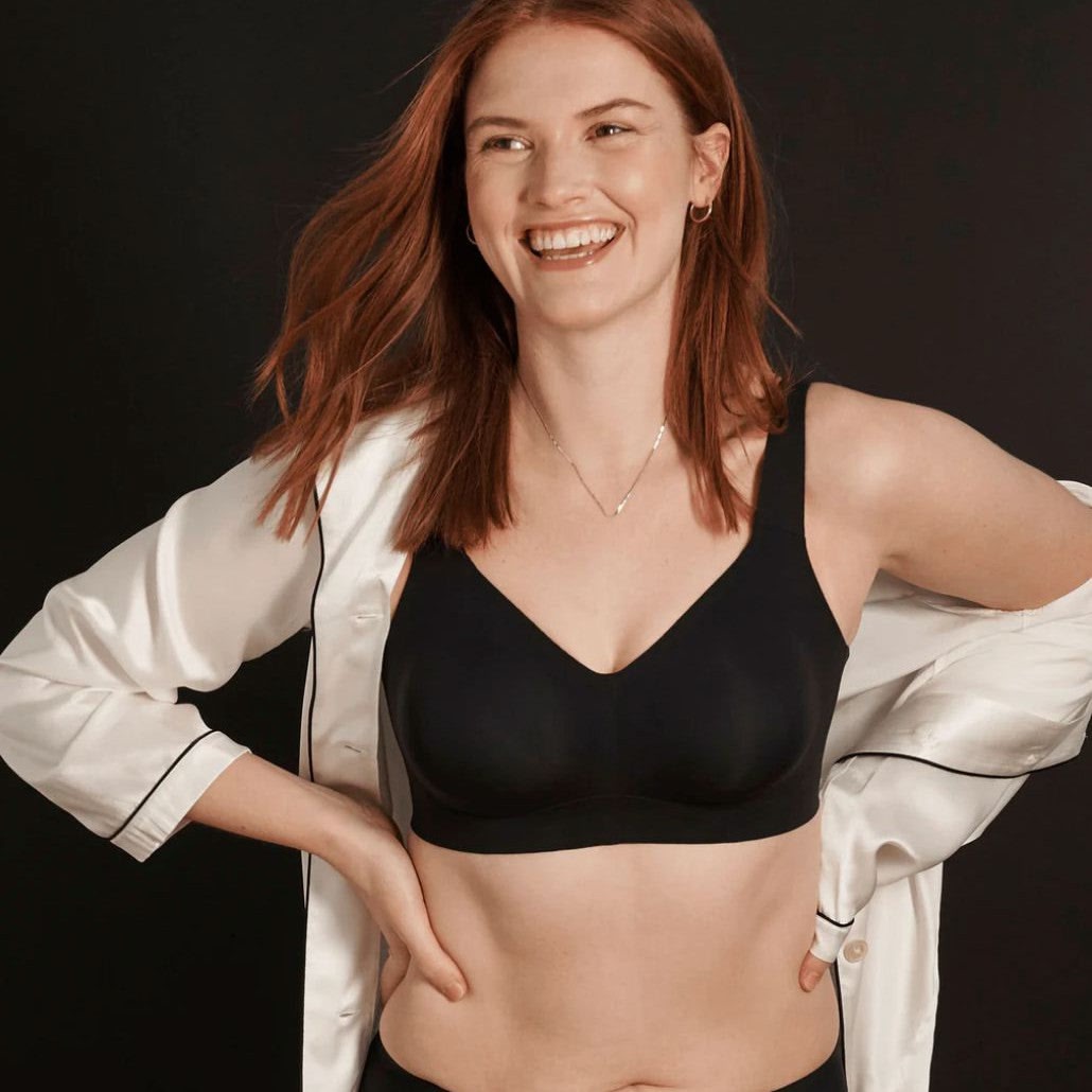 Evelyn & Bobbie Beyond Bra in Black-Non-Wired Bras-Evelyn & Bobbie-Black-Medium-Anna Bella Fine Lingerie, Reveal Your Most Gorgeous Self!