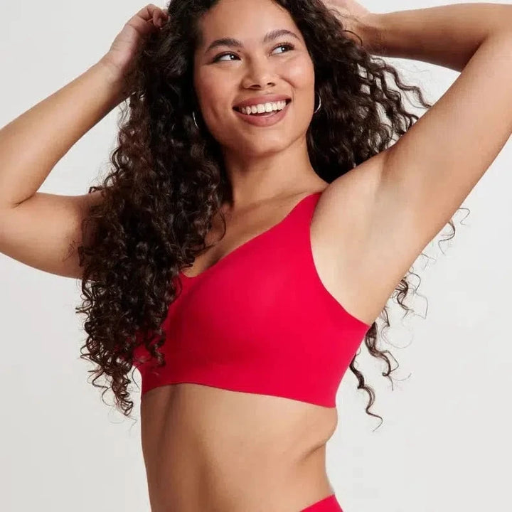 Evelyn &amp; Bobbie Beyond Bra in Limited Ruby with Rose Gold-Non-Wired Bras-Evelyn &amp; Bobbie-Limited Ruby-Small-Anna Bella Fine Lingerie, Reveal Your Most Gorgeous Self!