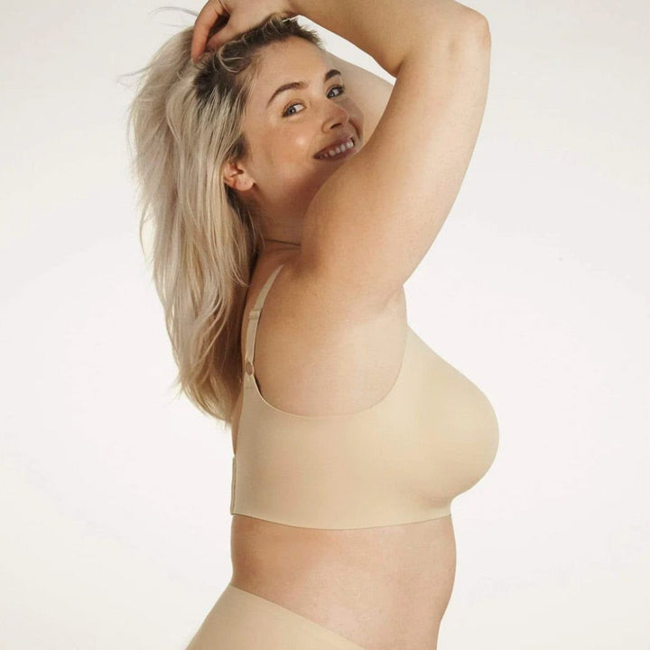 Evelyn &amp; Bobbie Beyond Bra in Sand-Non-Wired Bras-Evelyn &amp; Bobbie-Sand-Small-Anna Bella Fine Lingerie, Reveal Your Most Gorgeous Self!