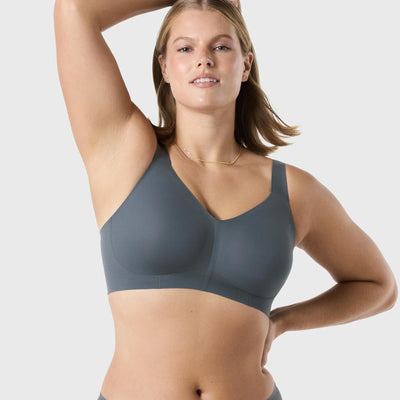 Evelyn & Bobbie Beyond Bra in Slate Gray-Non-Wired Bras-Evelyn & Bobbie-Slate Gray-Medium-Anna Bella Fine Lingerie, Reveal Your Most Gorgeous Self!