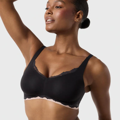 Evelyn & Bobbie Beyond Lace Bra-Non-Wired Bras-Evelyn & Bobbie-Noir Lace-Small-Anna Bella Fine Lingerie, Reveal Your Most Gorgeous Self!