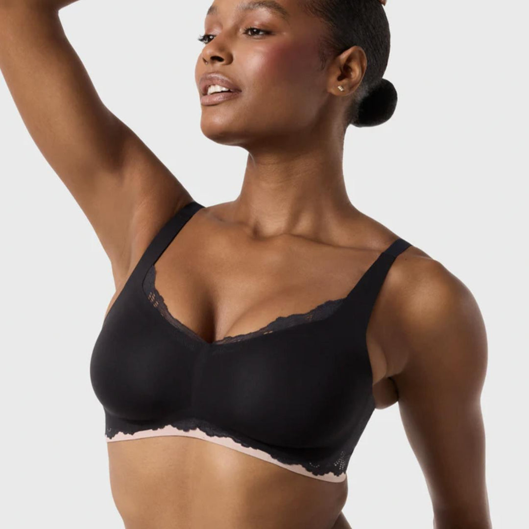 Evelyn &amp; Bobbie Beyond Lace Bra in Black-Non-Wired Bras-Evelyn &amp; Bobbie-Noir Lace-Small-Anna Bella Fine Lingerie, Reveal Your Most Gorgeous Self!