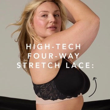 Evelyn & Bobbie Beyond Lace Bra in Black-Non-Wired Bras-Evelyn & Bobbie-Noir Lace-Small-Anna Bella Fine Lingerie, Reveal Your Most Gorgeous Self!