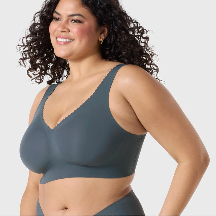 Evelyn &amp; Bobbie Evelyn Bra in Slate Grey-Non-Wired Bras-Evelyn &amp; Bobbie-Slate Grey-Medium-Anna Bella Fine Lingerie, Reveal Your Most Gorgeous Self!