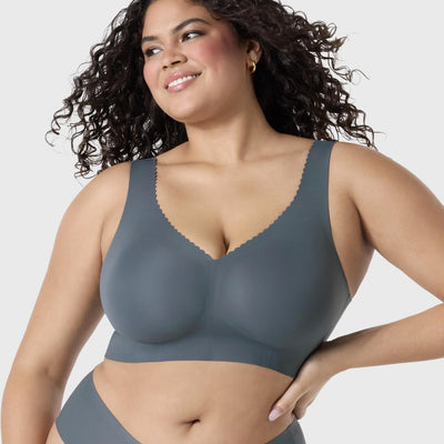Evelyn & Bobbie Evelyn Bra in Slate Grey-Non-Wired Bras-Evelyn & Bobbie-Slate Grey-Medium-Anna Bella Fine Lingerie, Reveal Your Most Gorgeous Self!