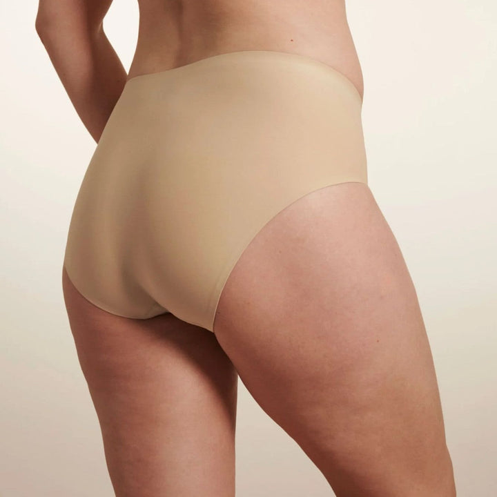 Evelyn &amp; Bobbie High Waisted Retro Bikini-Panties-Evelyn &amp; Bobbie-Sand-Fits 0-14-Anna Bella Fine Lingerie, Reveal Your Most Gorgeous Self!