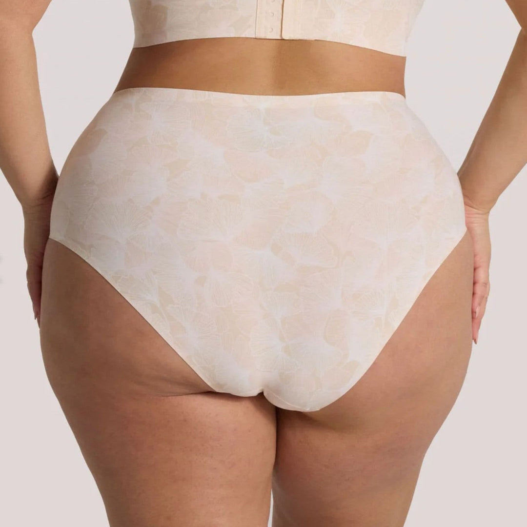Evelyn &amp; Bobbie High Waisted Retro Bikini-Panties-Evelyn &amp; Bobbie-Sand-Fits 0-14-Anna Bella Fine Lingerie, Reveal Your Most Gorgeous Self!