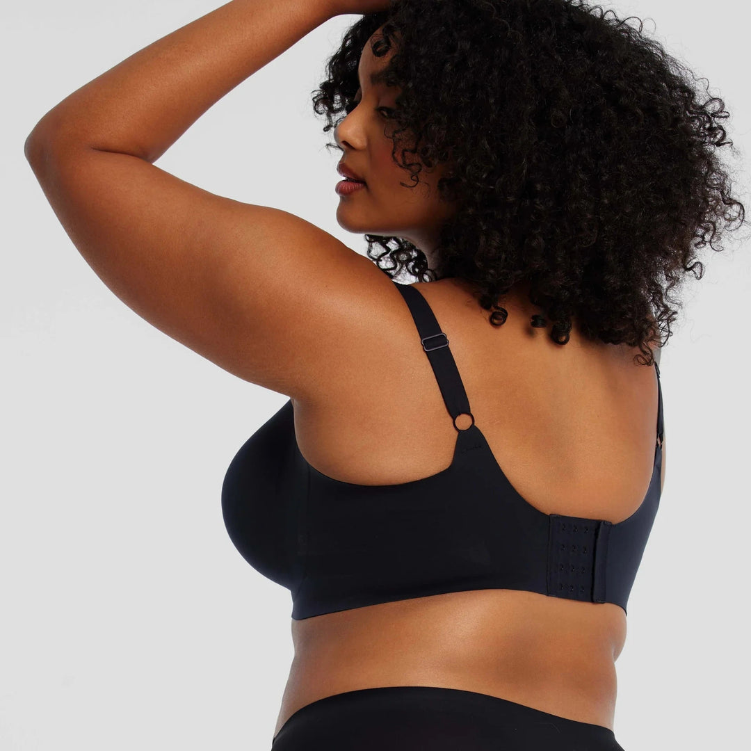 Evelyn &amp; Bobbie Starlette Plunge Bra in Black-Non-Wired Bras-Evelyn &amp; Bobbie-Black-Small-Anna Bella Fine Lingerie, Reveal Your Most Gorgeous Self!