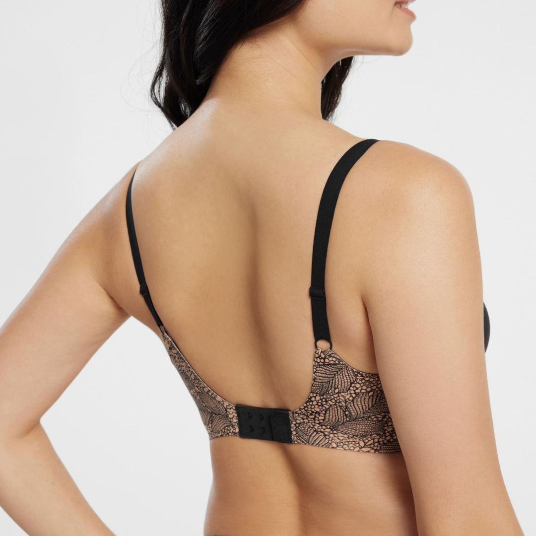 Evelyn &amp; Bobbie Starlette Plunge Bra in Black Lace-Non-Wired Bras-Evelyn &amp; Bobbie-Black Lace-Medium-Anna Bella Fine Lingerie, Reveal Your Most Gorgeous Self!