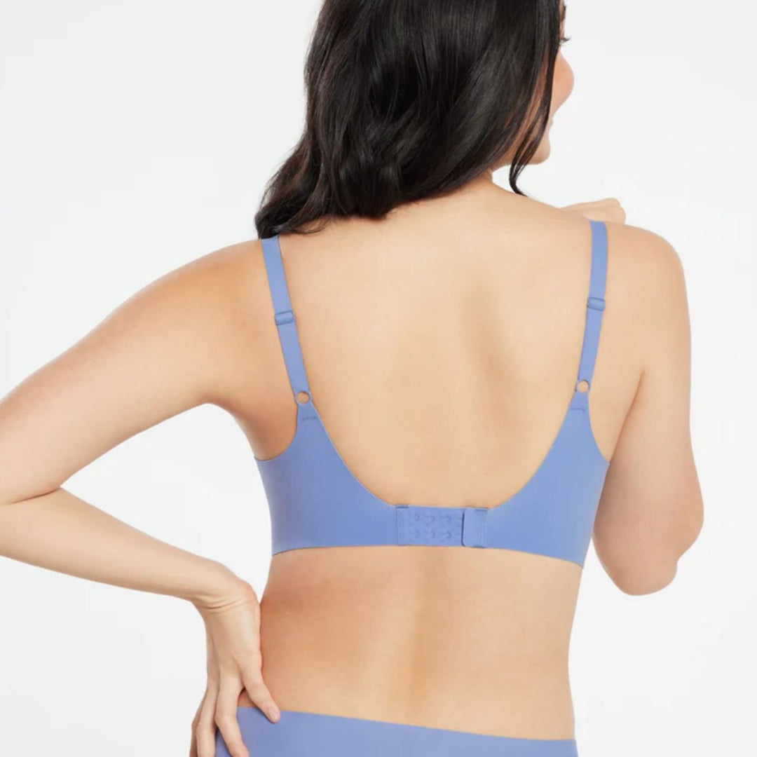 Evelyn &amp; Bobbie Starlette Plunge Bra in Blue Cloud-Non-Wired Bras-Evelyn &amp; Bobbie-Blue Cloud-Medium-Anna Bella Fine Lingerie, Reveal Your Most Gorgeous Self!