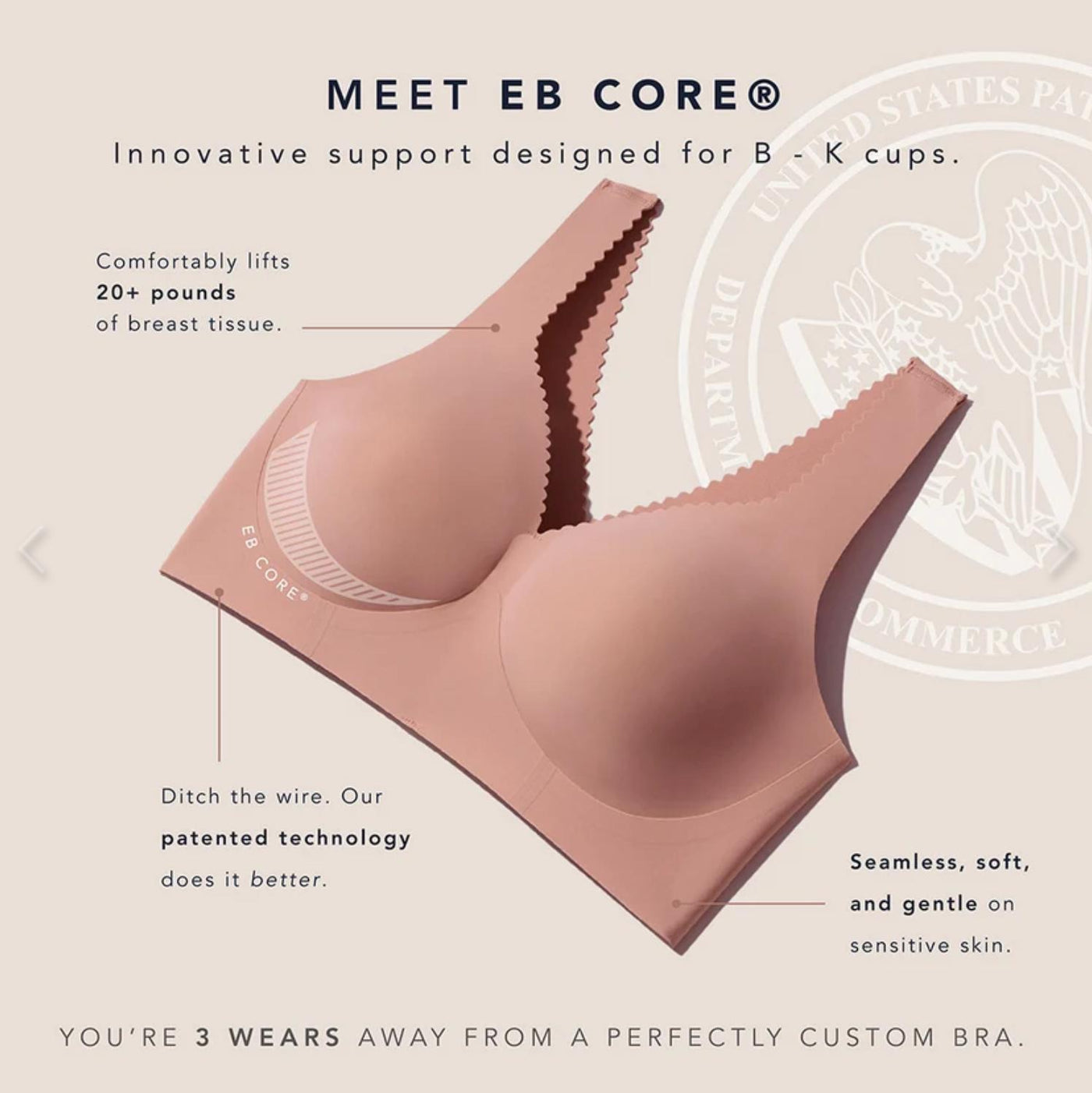 Evelyn & Bobbie Starlette Plunge Bra in Himalayan Salt-Anna Bella Fine Lingerie-Himalayan Salt-Small-
