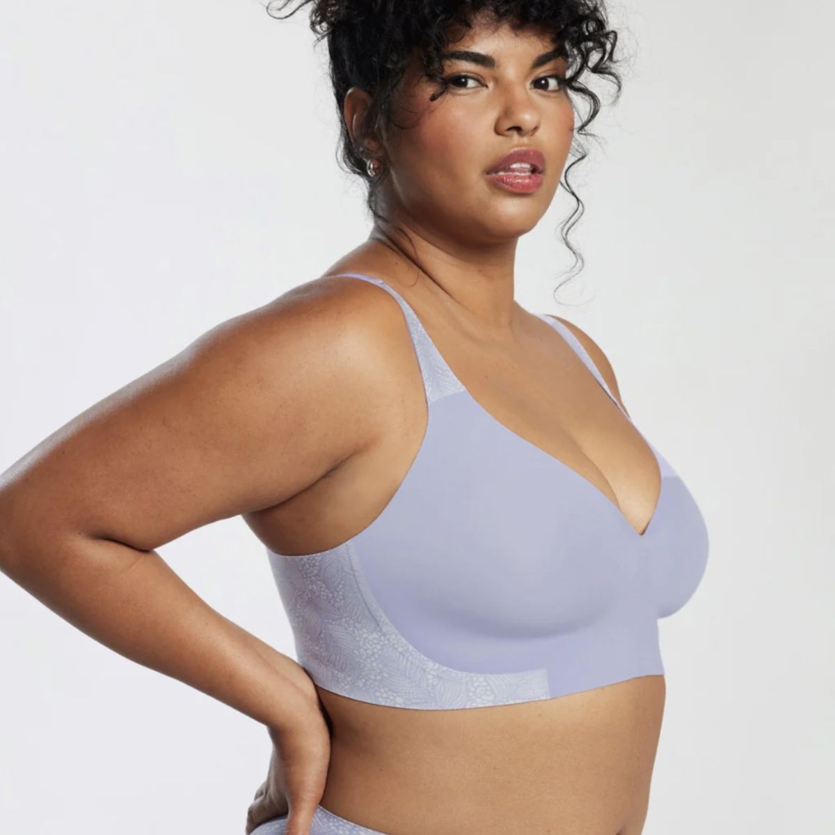Evelyn & Bobbie Starlette Plunge Bra in Moonstone Lace-Non-Wired Bras-Evelyn & Bobbie-Moonstone Lace-Medium-Anna Bella Fine Lingerie, Reveal Your Most Gorgeous Self!