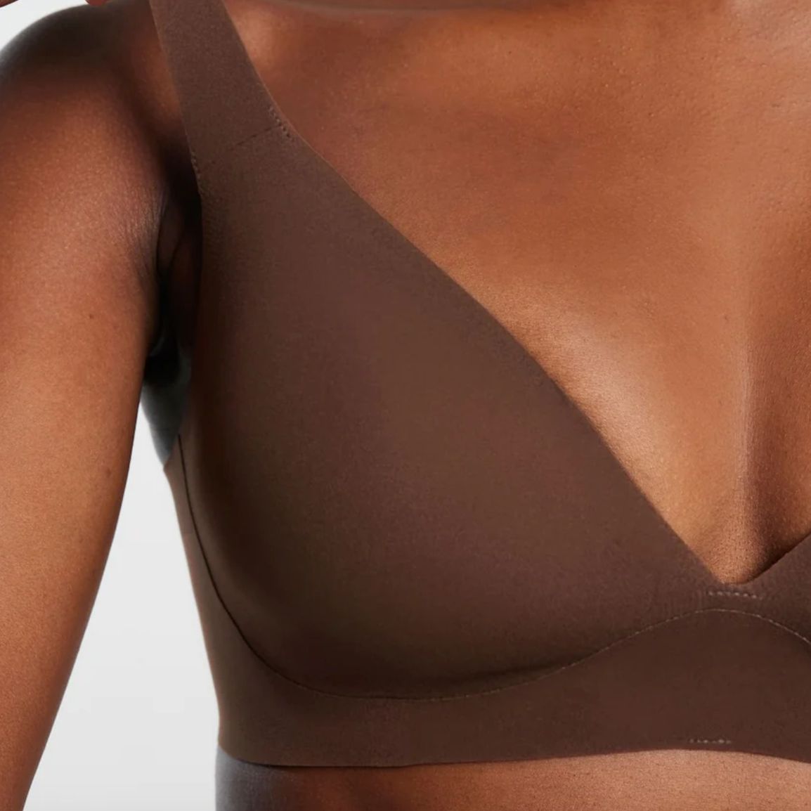 Evelyn & Bobbie Starlette Plunge Bra in Umber-Non-Wired Bras-Evelyn & Bobbie-Umber-Small-Anna Bella Fine Lingerie, Reveal Your Most Gorgeous Self!