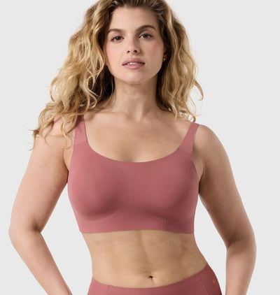 Evelyn & Bobbie Structured Scoop Bra in Pink Canyon-Anna Bella Fine Lingerie-Pink Canyon-Small-
