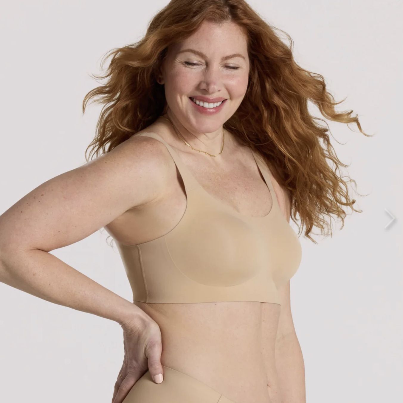 Evelyn & Bobbie Structured Scoop Bra in Sand-Non-Wired Bras-Evelyn & Bobbie-Sand-XLarge-Anna Bella Fine Lingerie, Reveal Your Most Gorgeous Self!