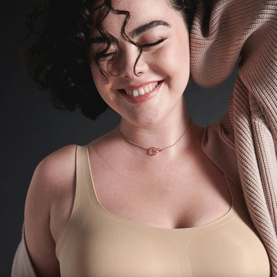 Evelyn and Bobbie Scoop Bra in Sand-Non-Wired Bras-Evelyn & Bobbie-Sand-Small-Anna Bella Fine Lingerie, Reveal Your Most Gorgeous Self!