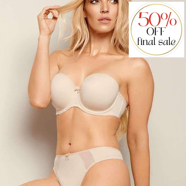 FFY Felicia Strapless B1011-Anna Bella Fine Lingerie-White-32-DD