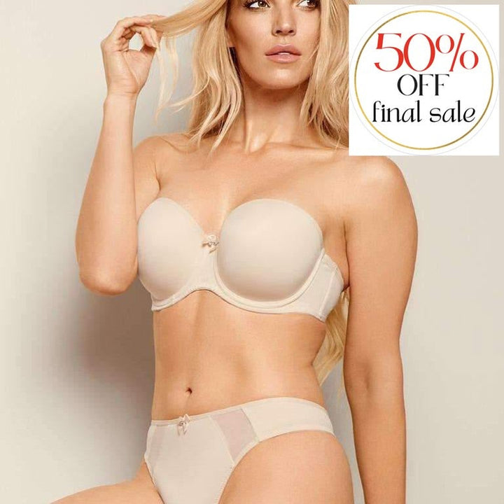 FFY Felicia Strapless B1011-Strapless Bras-FitFullyYours-Nude-32-DD-Anna Bella Fine Lingerie, Reveal Your Most Gorgeous Self!