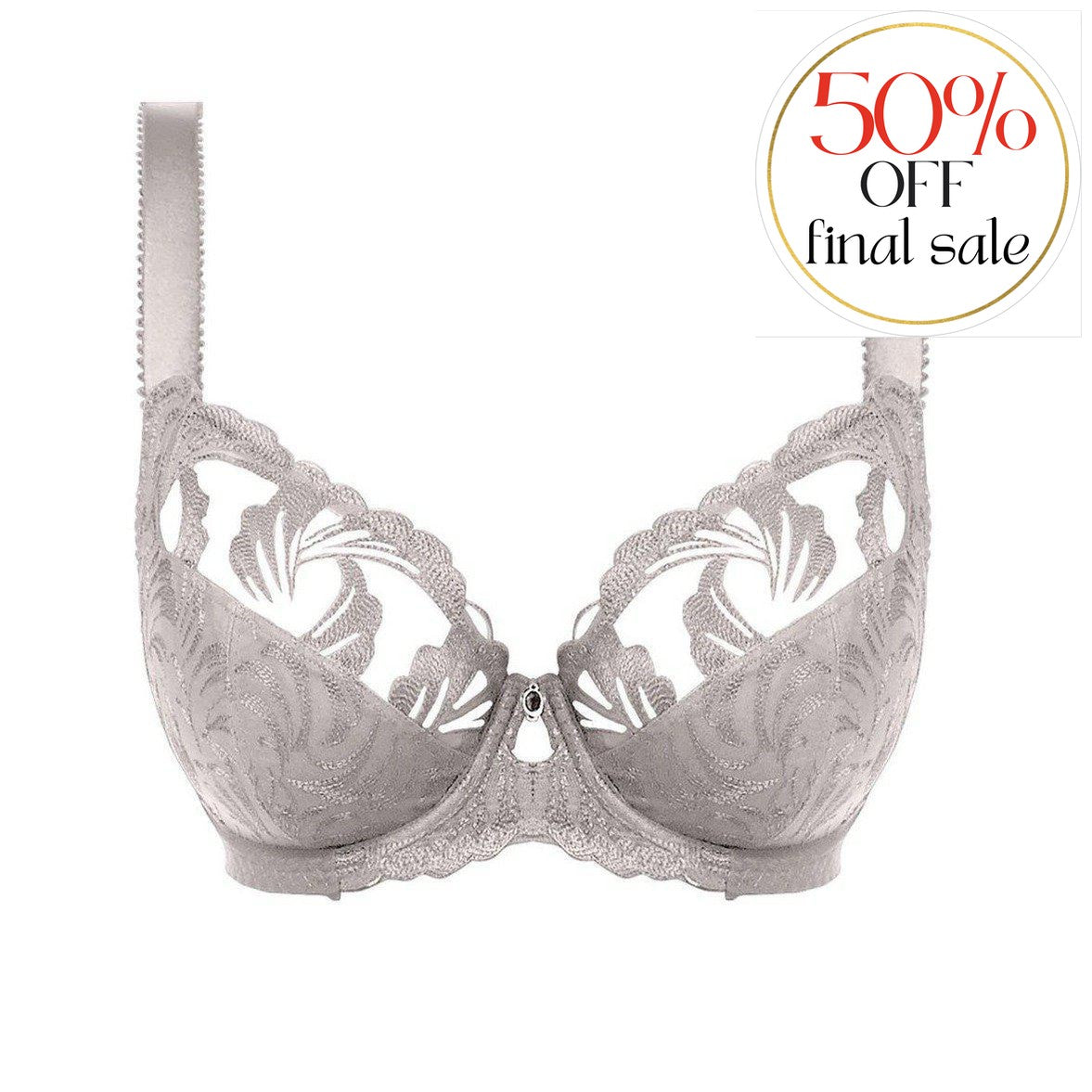 Fantasie Anoushka Side Support Plunge Bra FL3212-Anna Bella Fine Lingerie-Silver-30-E