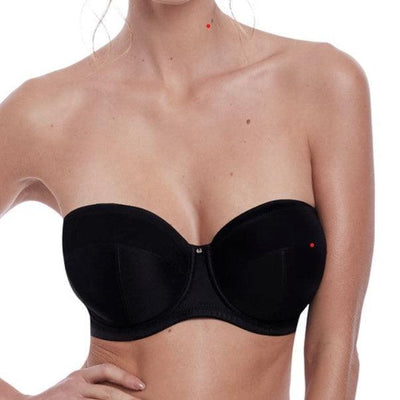 Fantasie Aura Non-Padded Strapless Bra FL2323-Anna Bella Fine Lingerie-Black-36-D