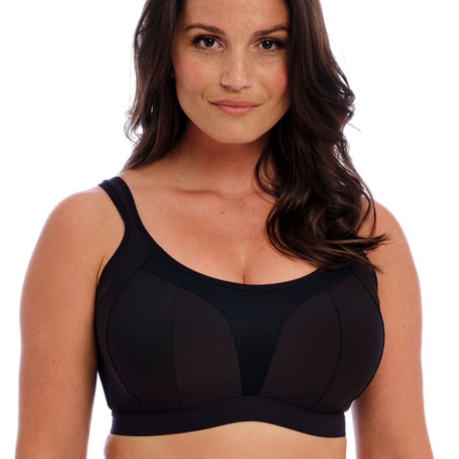 Fantasie Elevate UW Sports Bra FL102829 in Black-Sports Bras-Fantasie-Black-32-E-Anna Bella Fine Lingerie, Reveal Your Most Gorgeous Self!