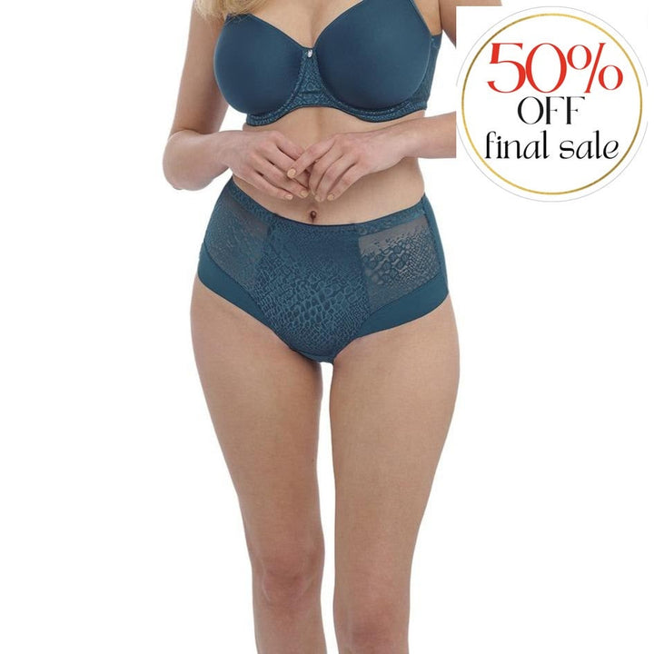 Fantasie Envisage High Waist Brief in Deep Ocean FL6918-Panties-Fantasie-Deep Ocean-XSmall-Anna Bella Fine Lingerie, Reveal Your Most Gorgeous Self!