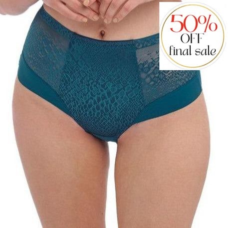 Fantasie Envisage High Waist Brief in Deep Ocean FL6918-Panties-Fantasie-Deep Ocean-XSmall-Anna Bella Fine Lingerie, Reveal Your Most Gorgeous Self!
